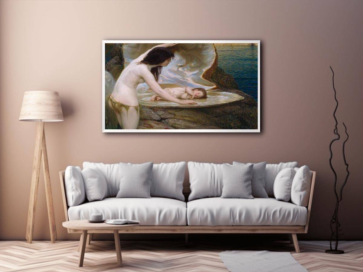 Water Baby by Herbert James Draper Painting 