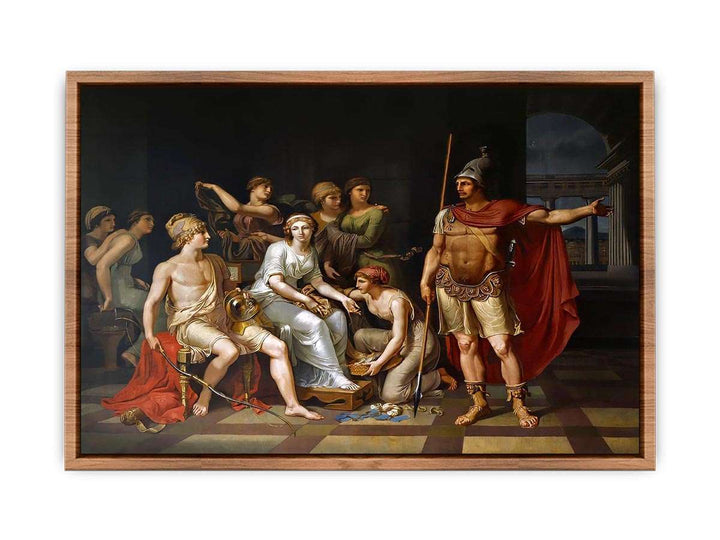 Hector Admonishes Paris  and Exhorts Him to Go to War  Poster