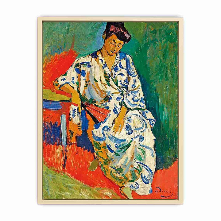  Madame Matisse in a Kimono by André Derain  Art Print