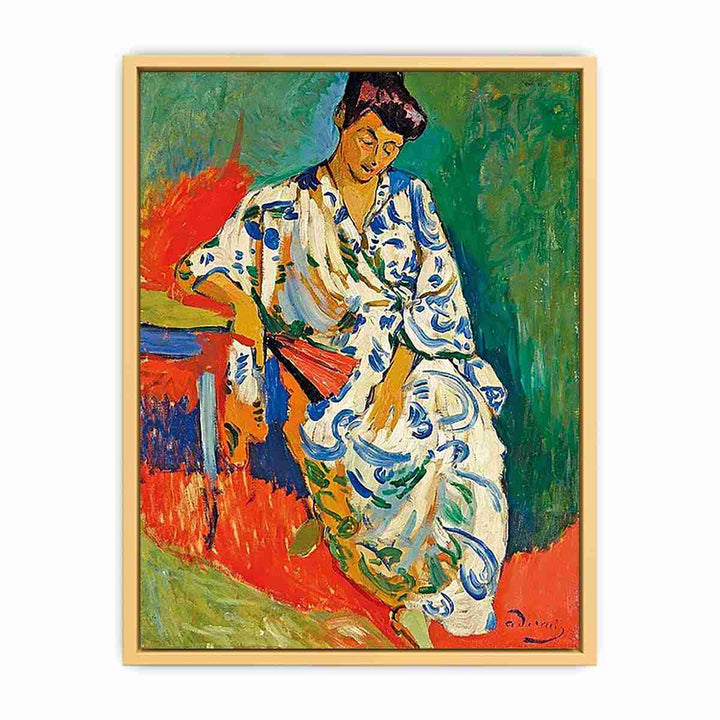 Madame Matisse in a Kimono by André Derain Streched canvas