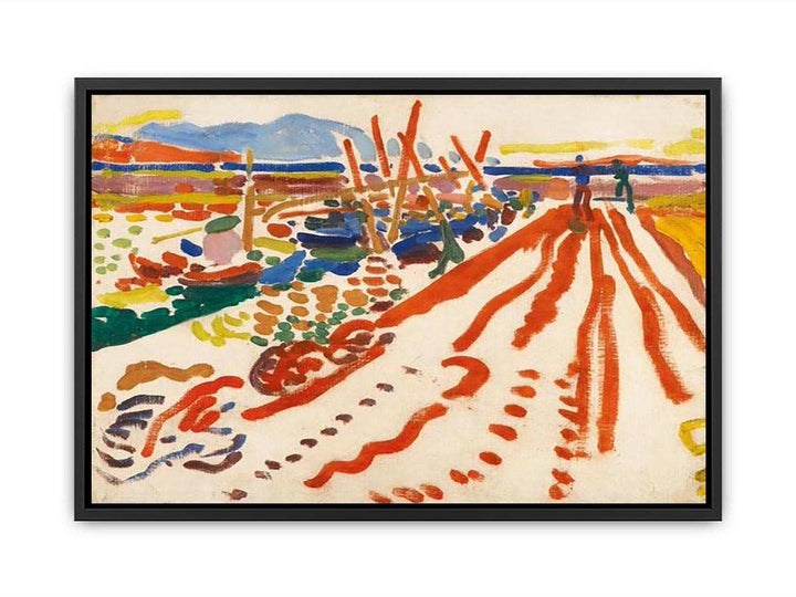 La jetée à L'Estaque Canvas Print