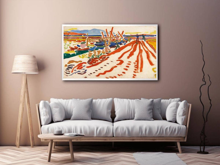 La jetée à L'Estaque  Painting