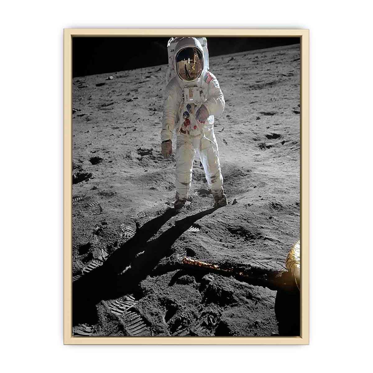Astronaut Walk on Moon  Art Print