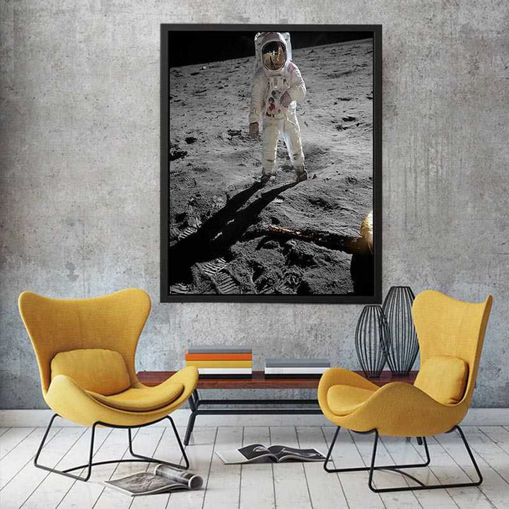 Astronaut Walk on Moon  Painting