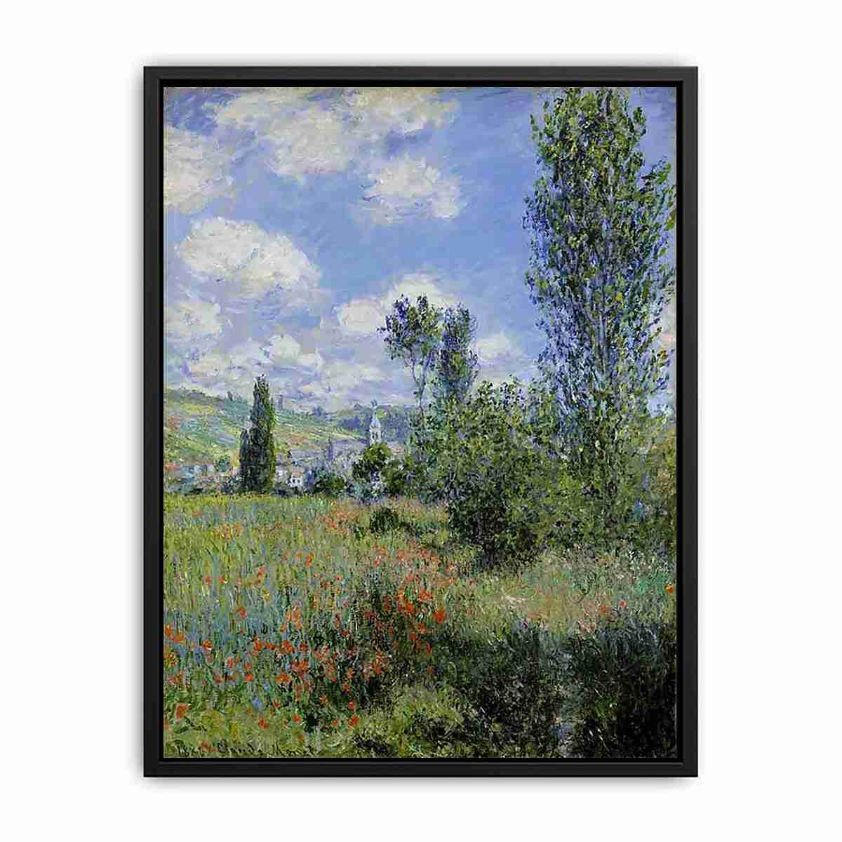View of Vetheuil Canvas Print