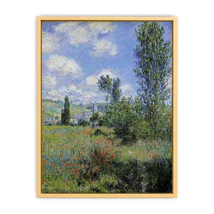 View of Vetheuil Streched canvas