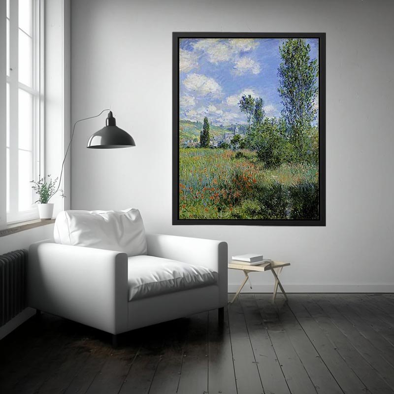View of Vetheuil by Claude Monet Painting 