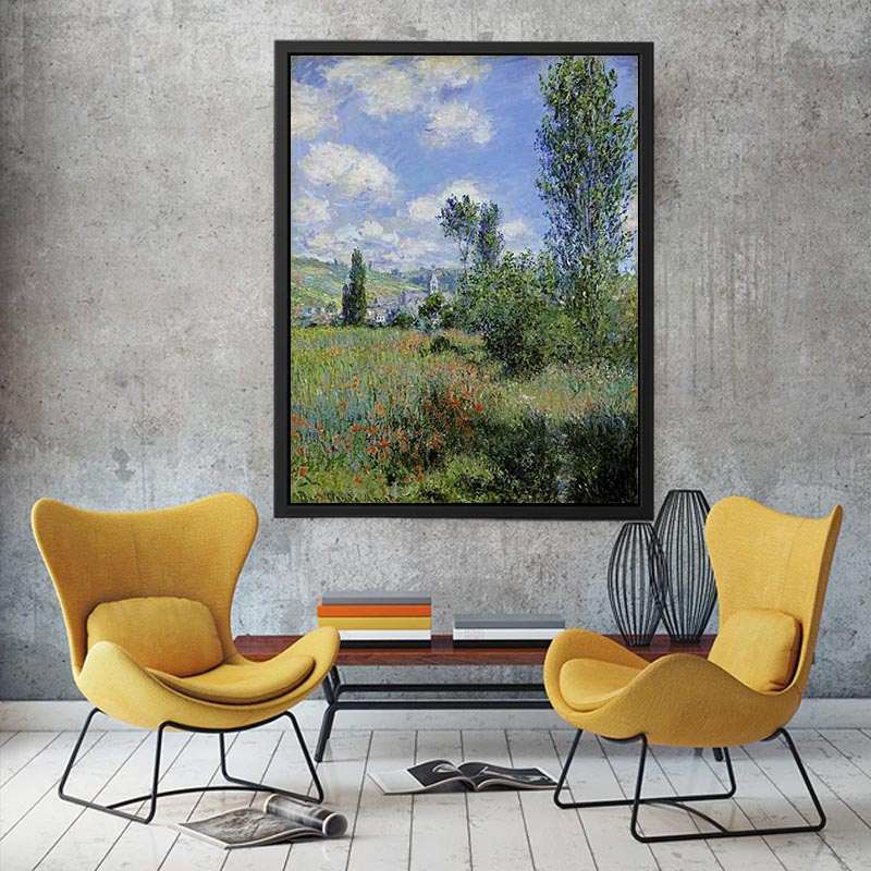 View of Vetheuil by Claude Monet Painting 