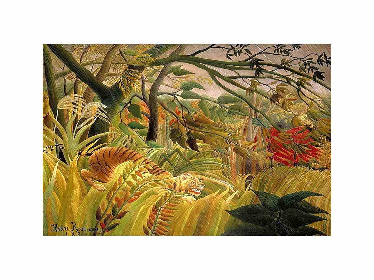 Tiger in a Tropical Storm by Henri Rousseau