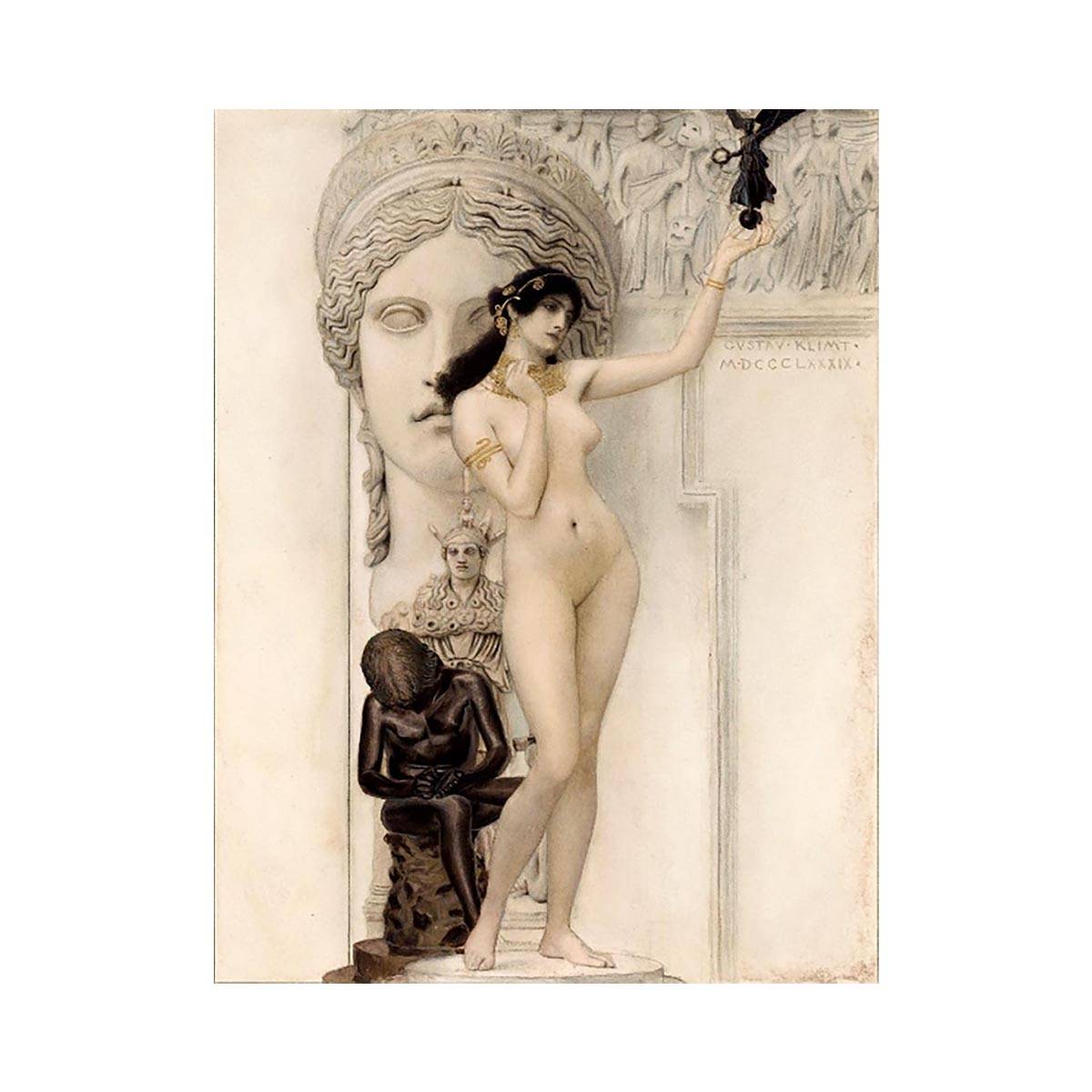 Allegory of Sculpture By Gustav Klimt
