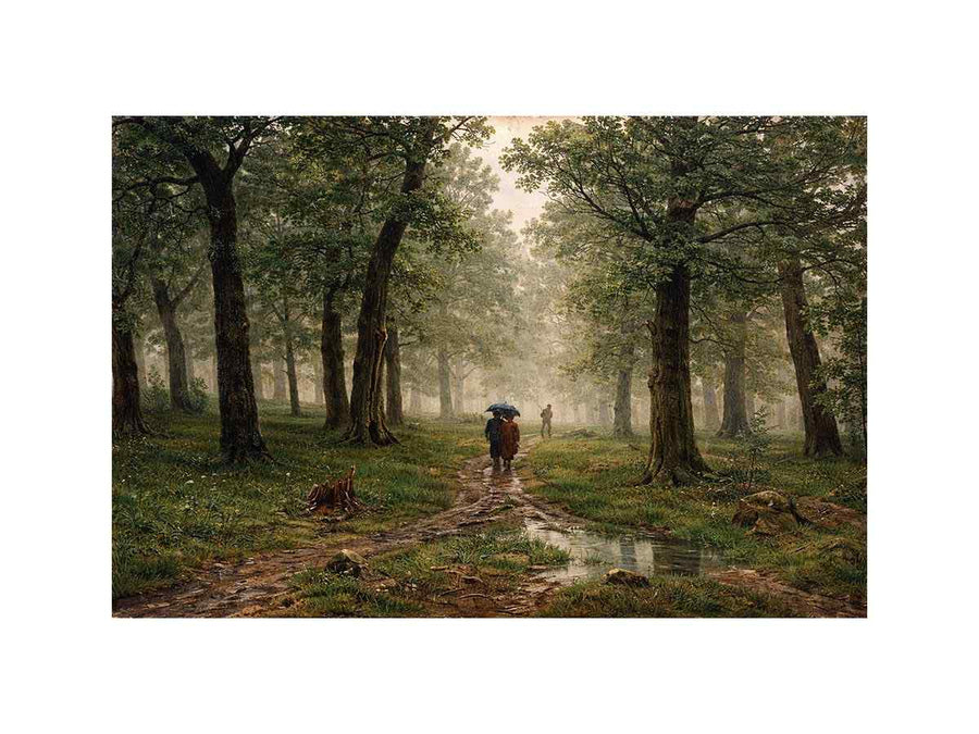 Rain in Oak Forest By Ivan Shishkin