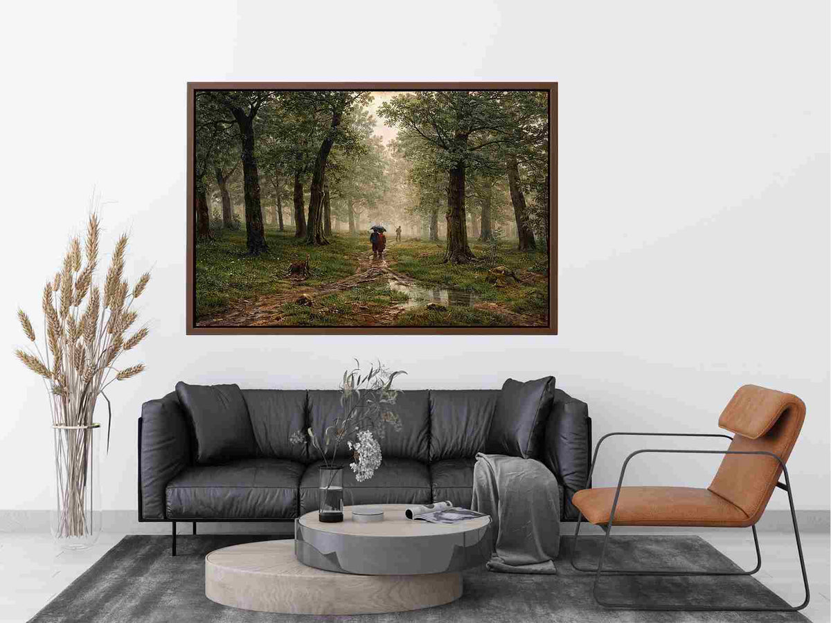 Rain in Oak Forest By Ivan Shishkin