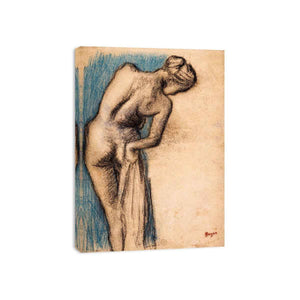 Bathing Nude Blue By Edgar Degas