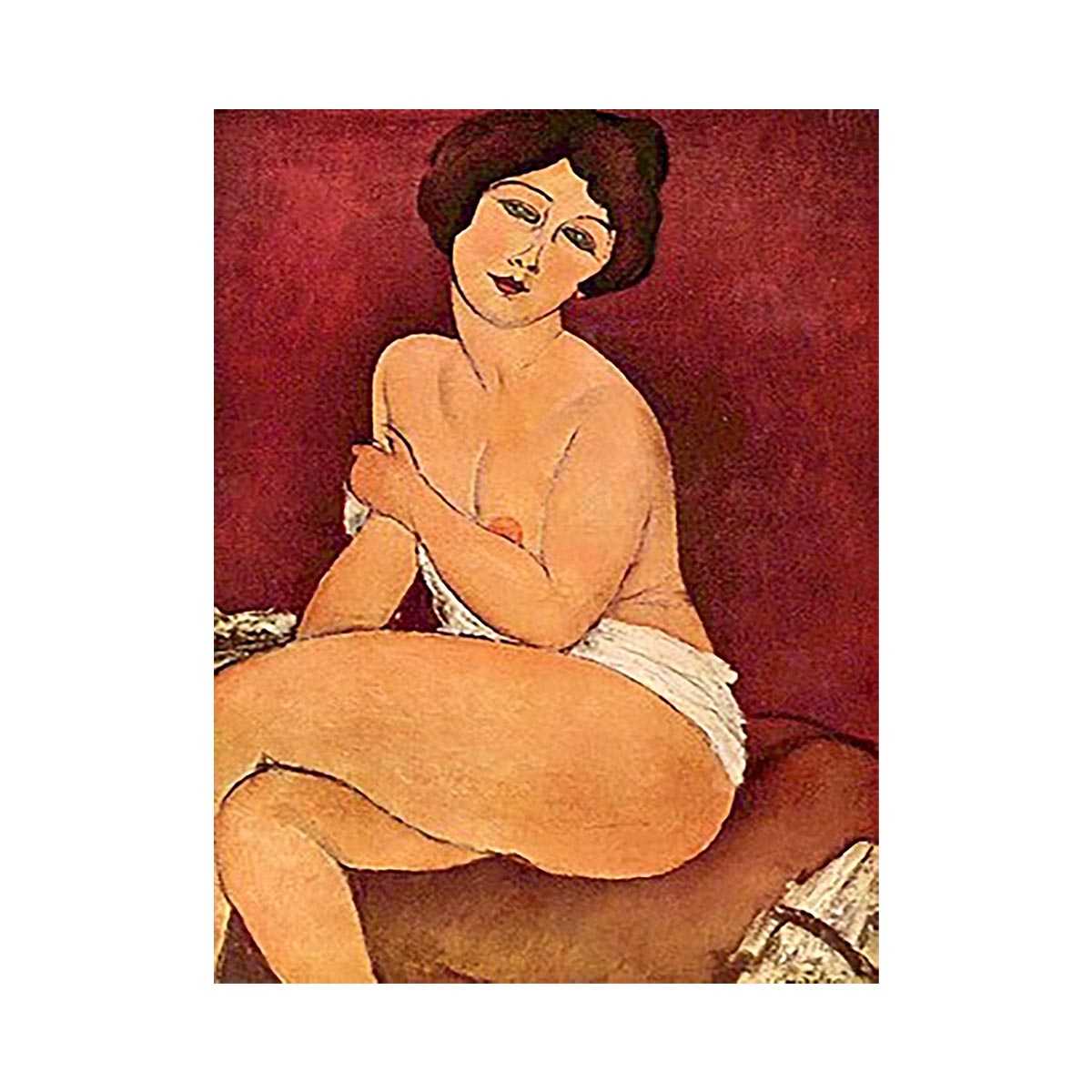 Sitting Nude By Modigliani