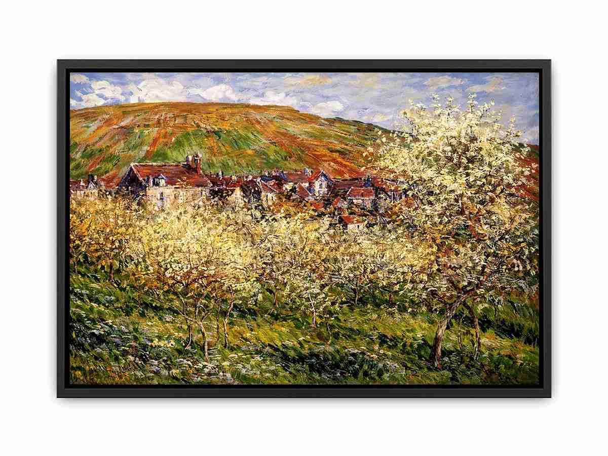 Plum Trees in Blossom by Monet