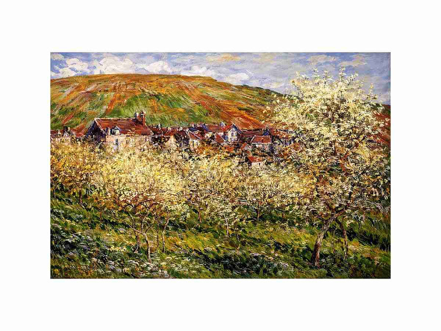 Plum Trees in Blossom by Monet