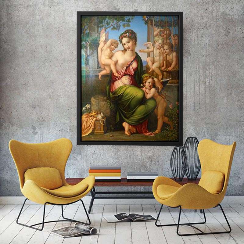 Who buys gods of love by Franz Riepenhausen Painting 