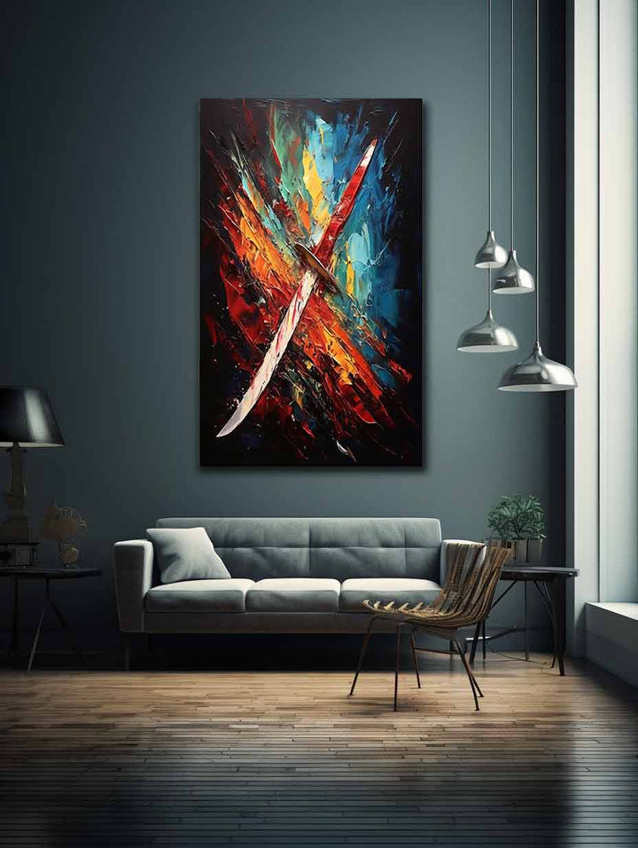 Knife Art Abstract Painting 