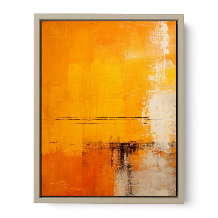 Yellow And Orange Abstract Painting  Art Print