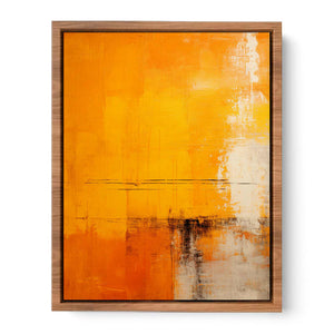Yellow And Orange Abstract Painting Poster