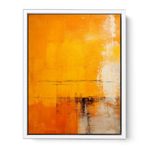 Yellow And Orange Abstract Painting Framed Print