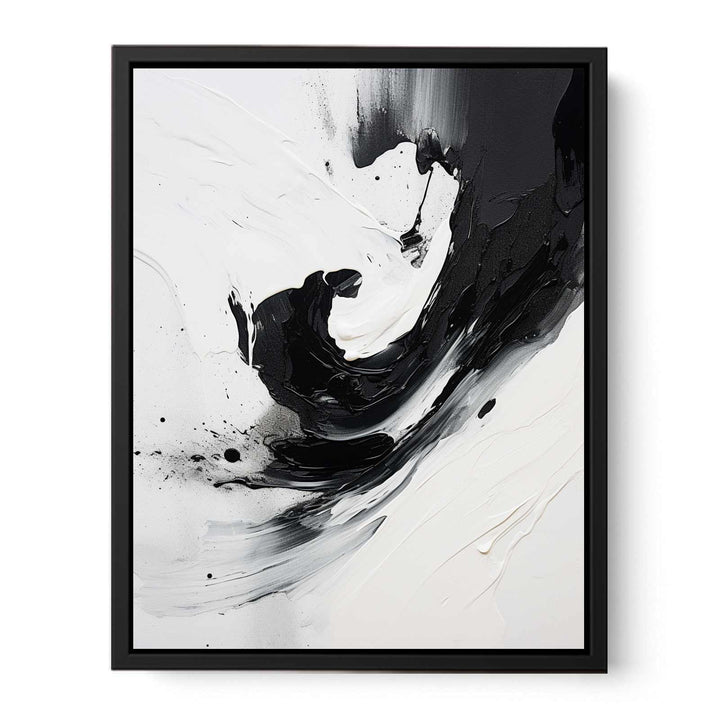 Black And Grey Abstract Painting 