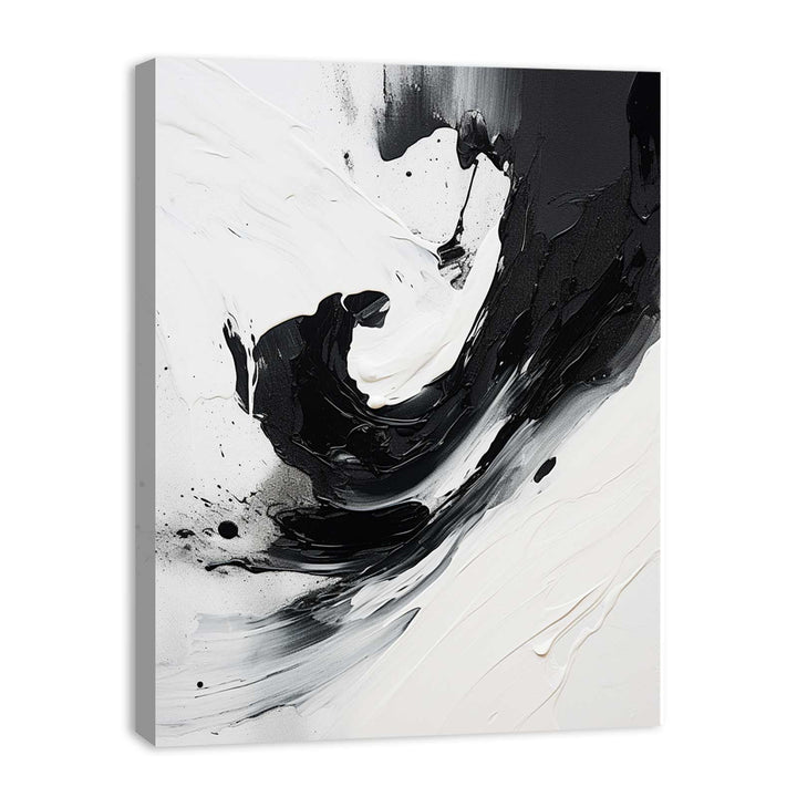 Black And Grey Abstract Painting 