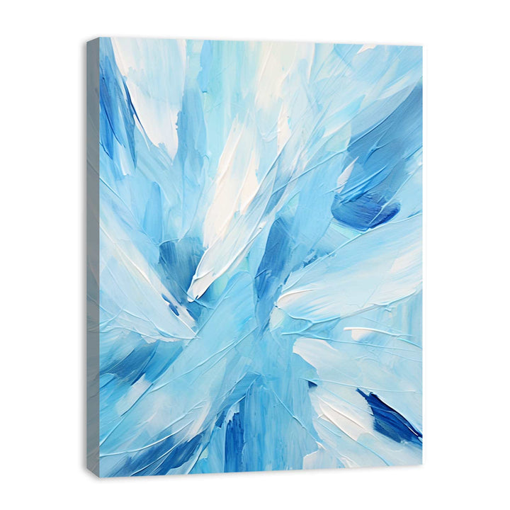 Blue And White Abstract Painting