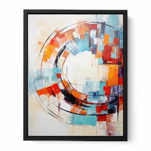 Circle Abstract Painting  Canvas Print