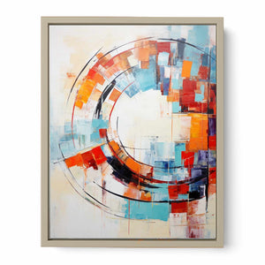 Circle Abstract Painting  Art Print