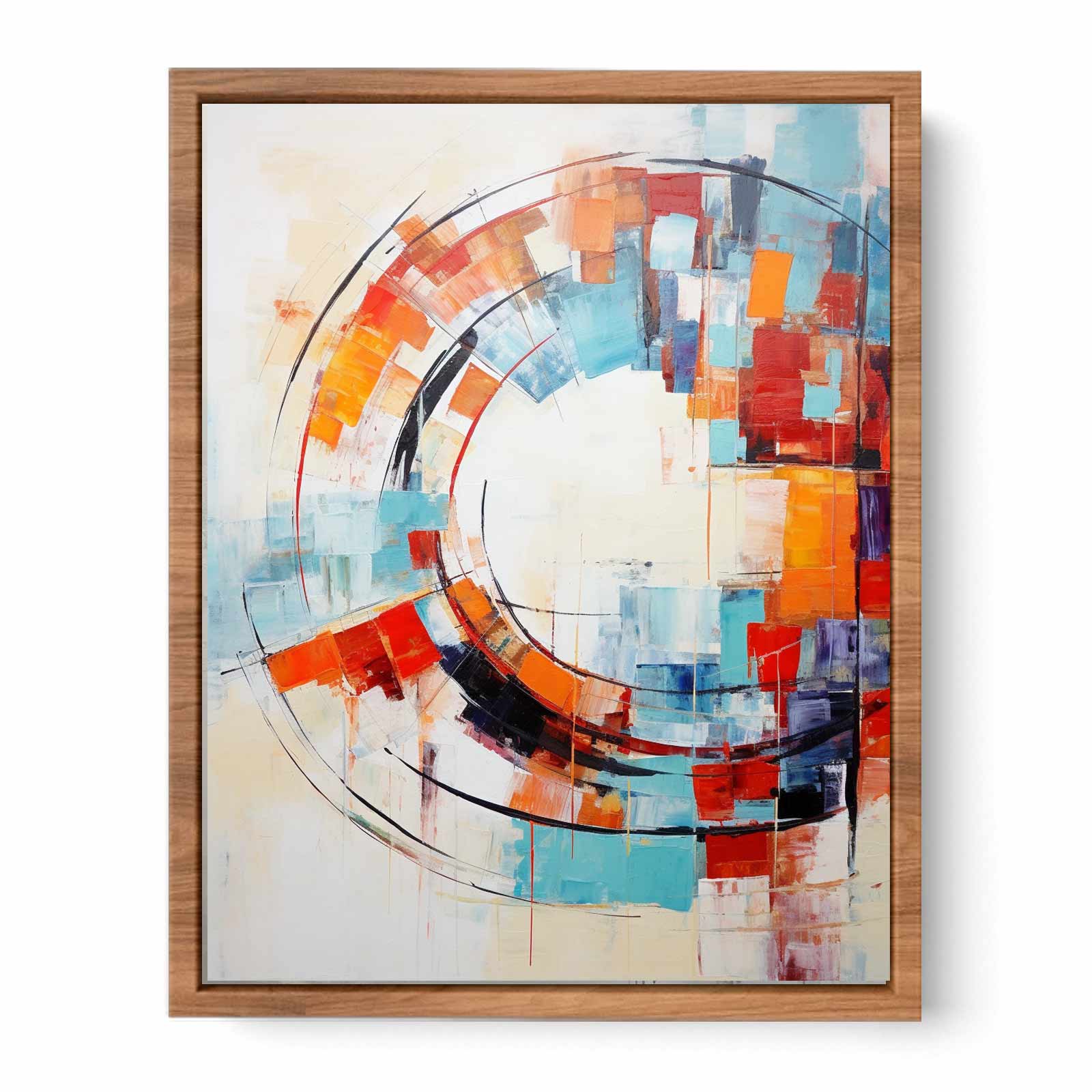 Circle Abstract Painting Poster