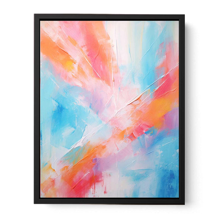 Mix Color Abstract Painting  Canvas Print