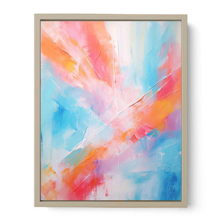 Mix Color Abstract Painting  Art Print