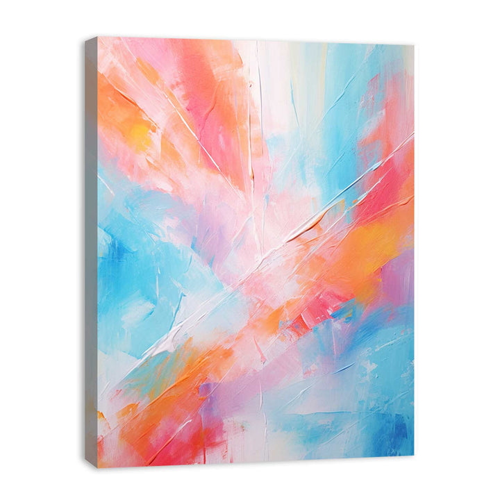 Mix Color Abstract Painting  Canvas Print
