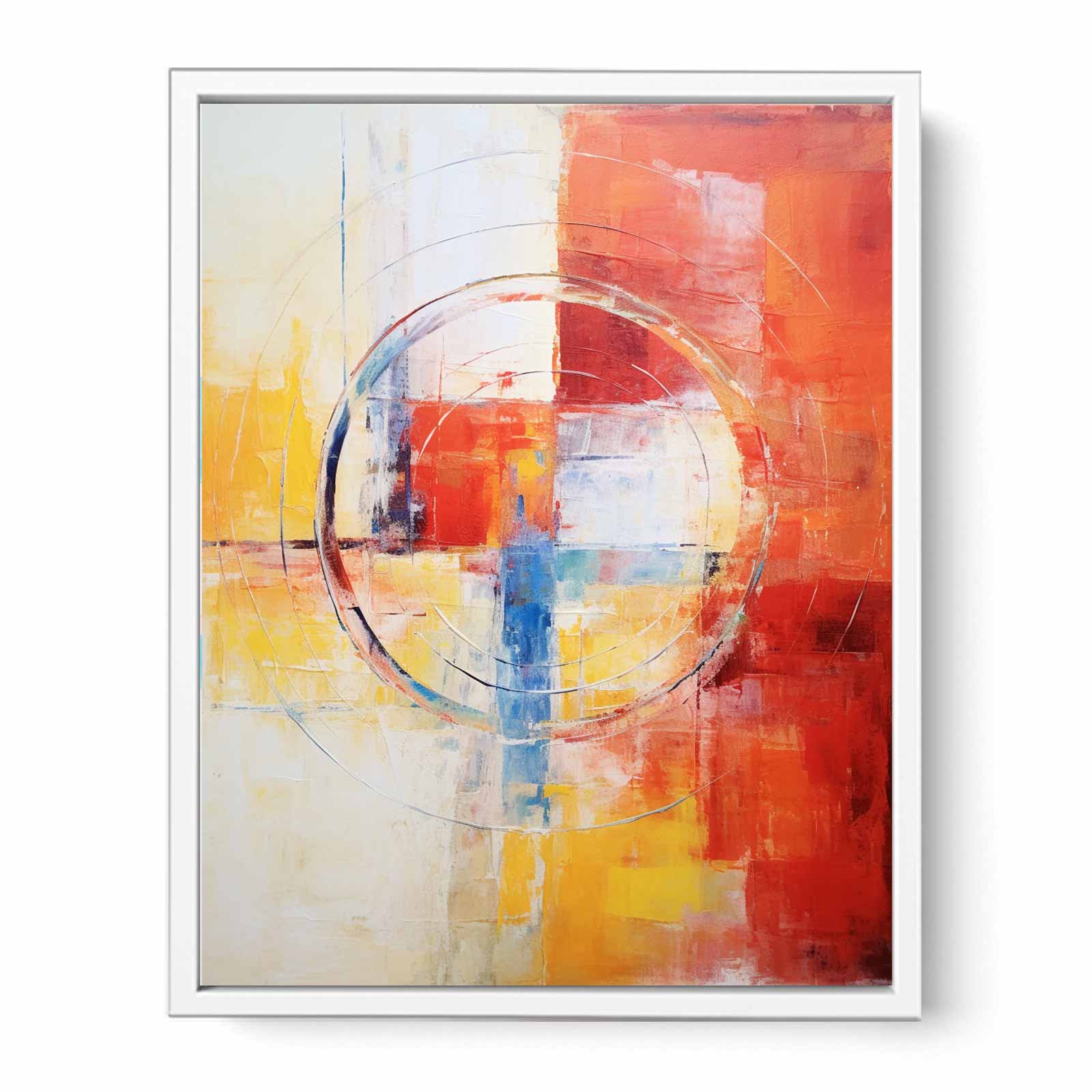 Abstract Painting  Mix Color Framed Print