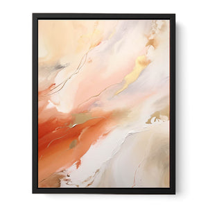 Nude Color Abstract Painting  Canvas Print