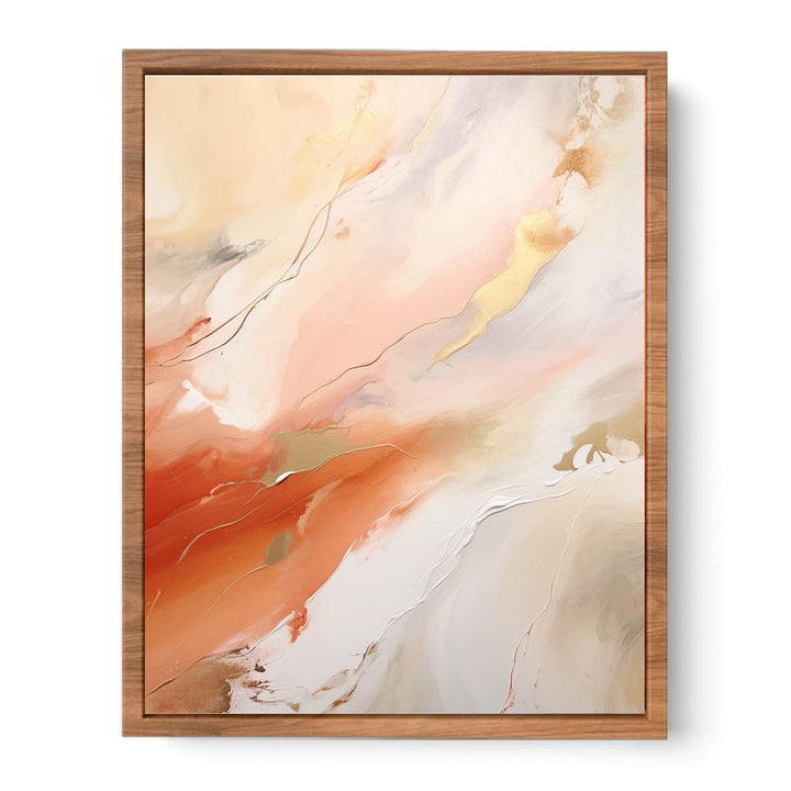 Nude Color Abstract Painting Poster