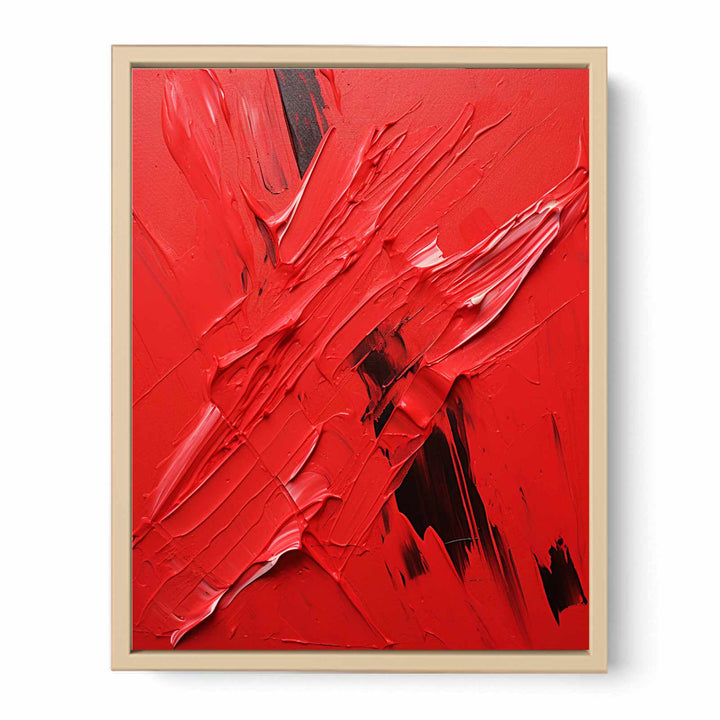 Red Abstract Painting  Poster