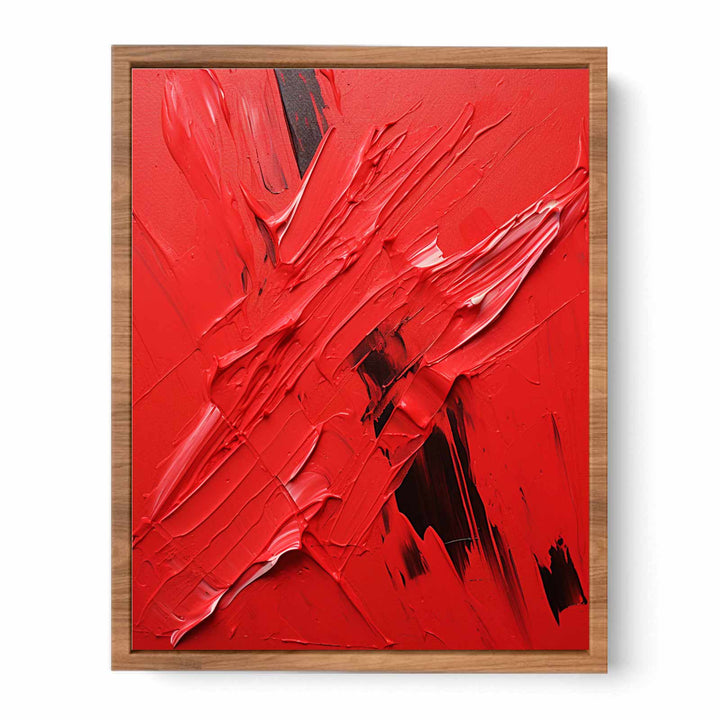 Red Abstract Painting  