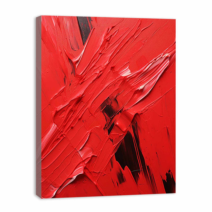 Red Abstract Painting 