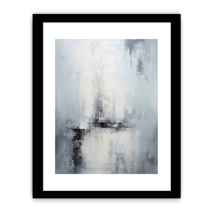 Grey Abstract Painting Framed Print
