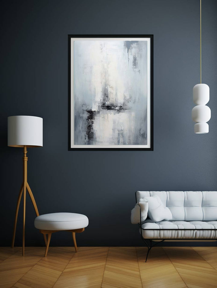 Grey Abstract Painting 