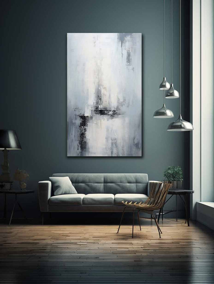 Grey Abstract Painting 