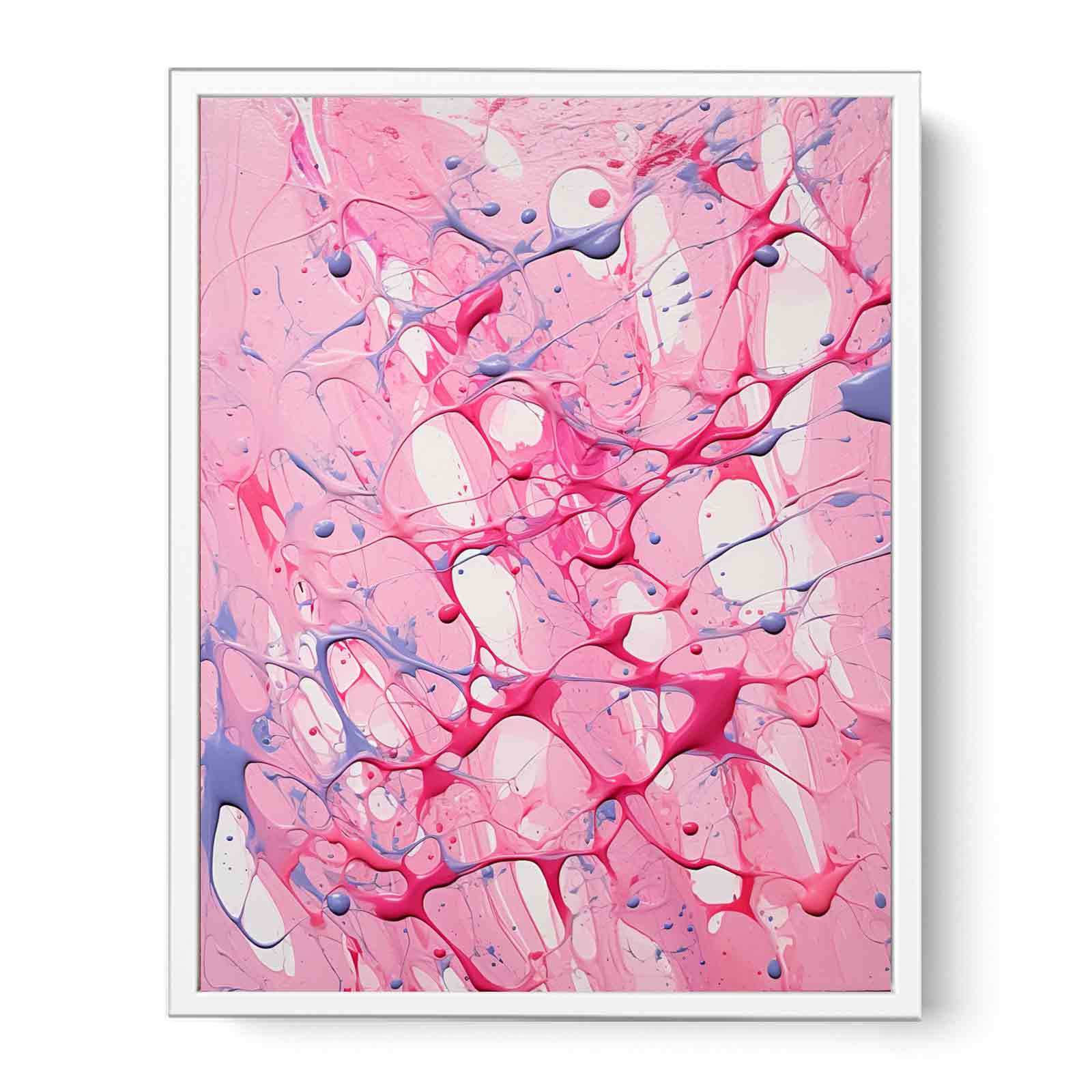 Dripping Color Painting Framed Print