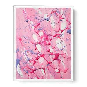 Dripping Color Painting Framed Print