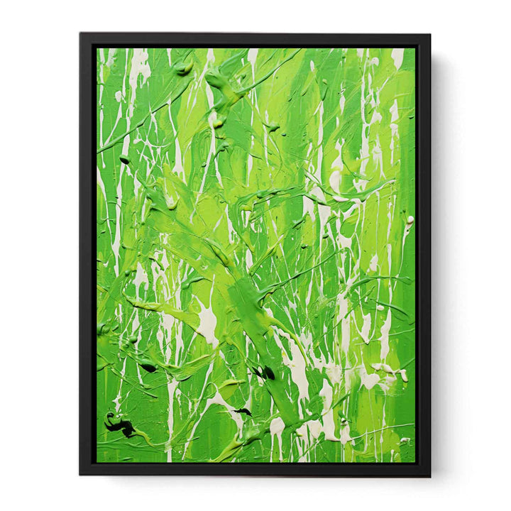 Blue Dripping Color Painting  Canvas Print