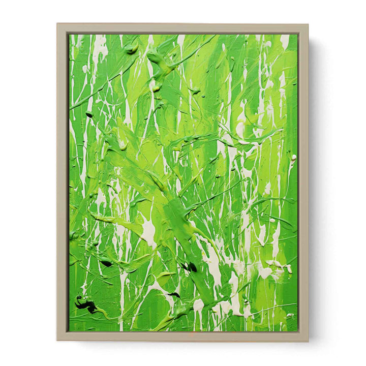 Blue Dripping Color Painting  Art Print