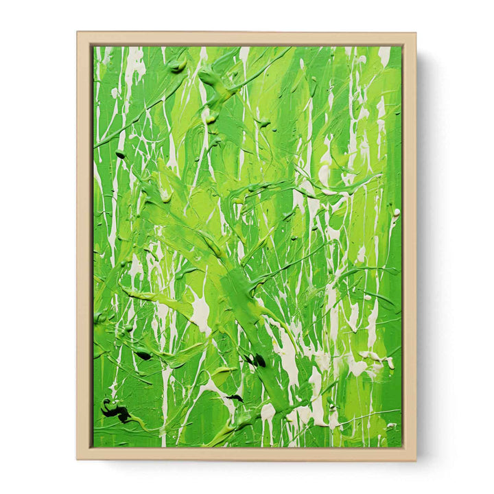 Blue Dripping Color Painting  Streched canvas