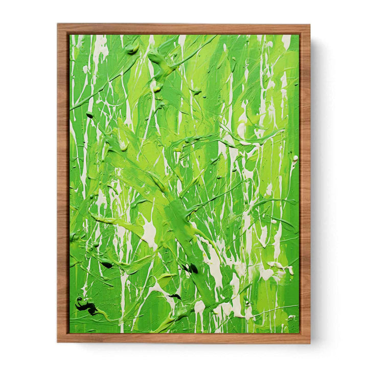 Blue Dripping Color Painting Poster