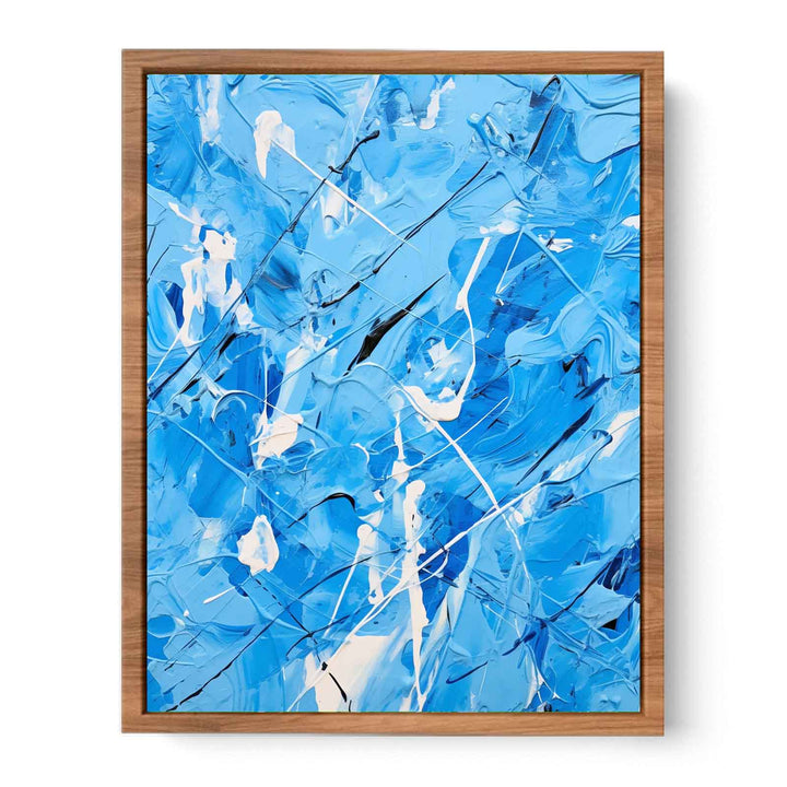 Green Art Dripping Color Painting Poster